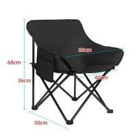 Silla de camping ligera plegable en forma de media luna para acampar, picnic, pesca, taburete pequeño, bocetos para estudiantes al aire libre - details 16