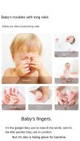 Cortauñas eléctricas para bebés Herramienta para pulir uñas Tijeras para uñas de bebés Kit de higiene para bebés Cortauñas para recién nacidos - details 11