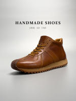 Botas casuales de caña media de gama alta, zapatos deportivos de piel de vaca de cuero genuino para hombres - details 3