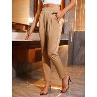 Pantalones rectos sueltos de cintura alta de moda coreana para mujer primavera-verano - details 12