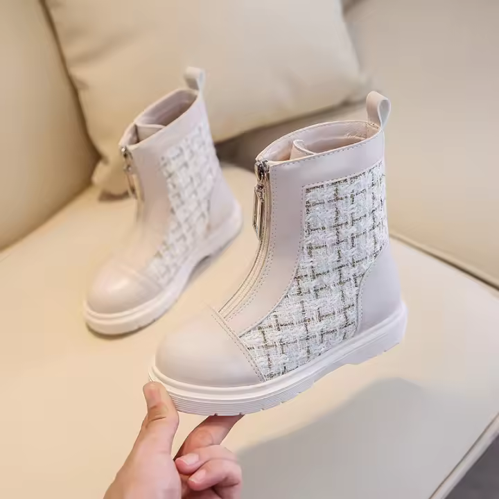 Nuevo compañero de clase versión coreana moda cuero niñas botas individuales estilo británico - 1