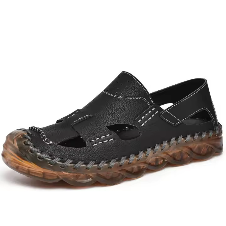 Sandalias de hombre, sandalias de verano, sandalias de playa con suela suave y transpirable, zapatos duraderos con suela suave - 1