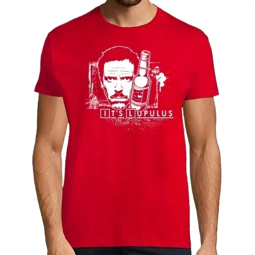 Casa - Es Lupulus (roja) Camisetas CERVEZA,Pack Regalo Camiseta Personalizada - 1