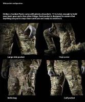 Pantalones de Combate Táctico para Exteriores Camuflaje Multi-bolsillo Resistente - details 4