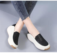 Zapatos Deportivos Casuales Para Mujer Con Suela Gruesa Talla plus 43 Material Superior De Cuero Genuino Transpirable Y Ligero Moda Zapatos Para Caminar - details 13