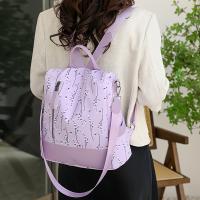 Mochila Mujer Oxford Negra, Antirrobo, Multiusos, Estudiantes, Outdoor - details 5