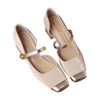 Zapatos Mary Jane de estilo francés para mujer, zapatos individuales con correa para la boca poco profunda, adecuados para caminar y bailar - details 3