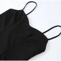 Vestidos largos elegantes de retazos en blanco y negro, vestido ajustado de manga larga con cuello redondo a la moda para mujer, batas de fiesta de noche para mujer - details 8