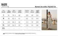 "【NUEVA COLECCIÓN 2025】Conjunto Mujer Elegante Verano - Blusa Sin Mangas Rayas + Pantalones Palazzo Anchos |   Conjunto Oficina y Casual |   Moda Europea Minimalista |   Talla S-XL - details 0