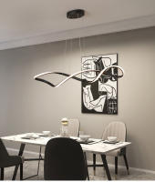 Luz Colgante Moderna LEFAN de 90CM Lámpara de techo Flush Montaje de Aluminio para Cocina Island Estudio - details 6