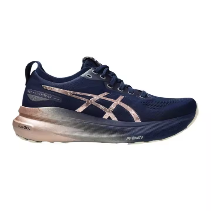 Leten Zapatillas para correr GEL-KAYANO 31 PLATINUM para mujer en azul expansión/oro rosa - 1