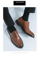 Zapatos de cuero casuales transpirables Vestido de negocios británico versátil - details 2