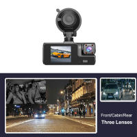 Cámara de salpicadero de coche 1080P, 3 CANALES, delantera, trasera e interior, con WiFi, DVR, grabadora de conducción, grabación en bucle, Monitor de estacionamiento 24H, Sensor G - details 5