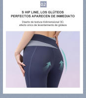 FREES COPES Leggings de yoga sin costuras para mujer, Fiess, levantamiento de glúteos - details 5