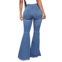 Pantalones acampanados de mezclilla elástica ajustados a la cintura HSF99 Fashion - details 20
