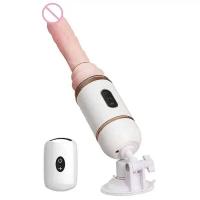 Control remoto Calefacción Telescópico Automático Hine Auto Masturbación Pistola Dildo Vibrator Juguetes Sexuales Para Mujeres Masturbador - details 8