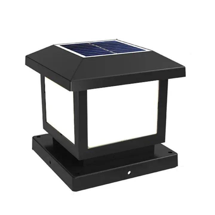 Luz de Poste Solar LED para Exteriores Luz de Punta de Montaje en Pared para Jardín Pasos Luz de Puerta de Corridor de Edificio - 1