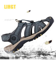 Sandalias de verano para hombre, nuevas sandalias de cuero genuino, zapatos de cuero transpirables para hombre, sandalias de playa, sandalias suaves de marca para exteriores para hombre, sandalias romanas - details 3