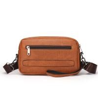 Bandolera de cuero impermeable para hombre, bolso de hombro clásico, de diseñador, de lujo - details 13