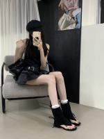 Nuevas Botas de Verano 2025 Punta de Calzado de Aguja Sandalias Cubiertas de Suela Plana - details 1