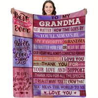 1 Manta De Franela Con Estampado De Sobre, Para Mi Abuela, Cálida, Acogedora, Suave, Para Sofá, Cama, Sofá - details 4
