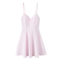 Vestido Retro de Moda para Mujer Diseño de Cuello en Corazón Vestido Mini con Tirantes Anchos - details 3