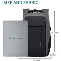 Mochila 2025 para hombre Resistente al agua, carga USB, para portátil de 15,6 pulgadas, informal, Oxford, mochila de negocios - details 0