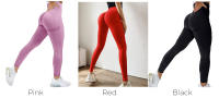 Women Seamless Workout Leggings High Waist Push Up Leggings Ladies Sexy Gym Legging Fashion Black Sports Leggings - details 3