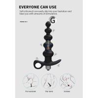 Empaque privado Vibrador Sexy con cuentas Masajeador de próstata Tapón anal Estimulador de punto G Vibrador de 16 velocidades Juguetes sexuales para hombres Juguete anal - details 3
