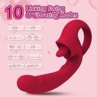 Vibrador de punto G realista para mujer, consolador grande, estimulador de clítoris, 10 lamer, Juguetes sexuales para adultos - details 3