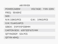 Freidora de Aire Inteligente Visual Multifuncional de Gran Capacidad Electrodoméstico para el Hogar - details 17