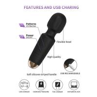 Femenino Mini Av Vibrator Pequeño Masajero Juguetes Sexuales Adultos Clitoral Estimulador del Punto G 10 Modos de Vibración USB Recargable Impermeable - details 1