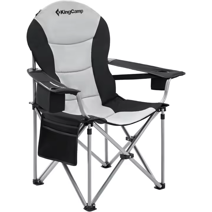 Silla Plegable Support Padd con Portavasos Portátil para Exteriores, Deportes, Picnic, Poliéster, Negro, 1 - 1