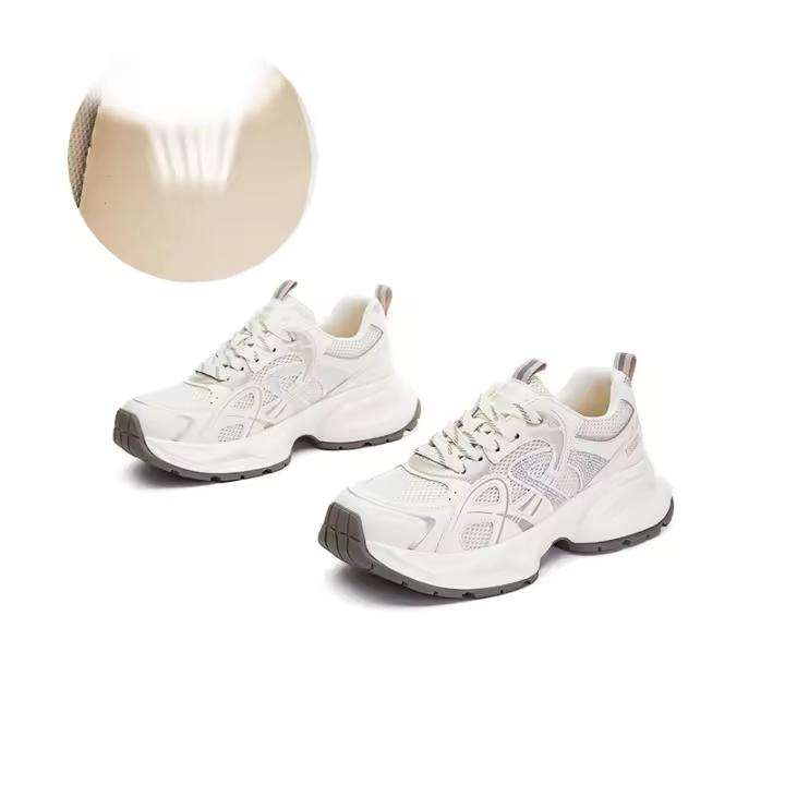 Película de succión inferior papá zapatos nuevos zapatos de plataforma diamantes de imitación transpirable zapatos deportivos casual versátil zapatos para correr - 1