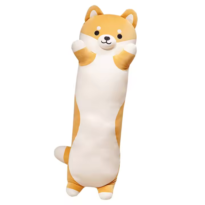 Juguete de Peluche Gigante de Shiba Inu Almohada de Cojín de Animal Suave de 130cm - 1