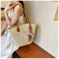 Bolso de Verano a la Moda Bolso de Malla para Mujer Bolso de Playa de Paja - details 10