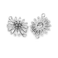 Colgantes de Encanto de Margarita de Brass de 18K Oro 4PCS Diamante Falo Joyería de Moda China - details 12