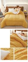 Manta de Invierno Super Grosora y Cálida para Cama con Peso de Cachemira Artificial Suave y Cómoda Calidez de Cojín de Cuero de Lamb - details 16
