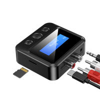 Receptor y transmisor de Audio con Bluetooth, adaptador inalámbrico estéreo con pantalla LCD, Dongle para coche, PC, TV, altavoces, AUX, R/L, RCA, TF, 3,5 MM - details 16