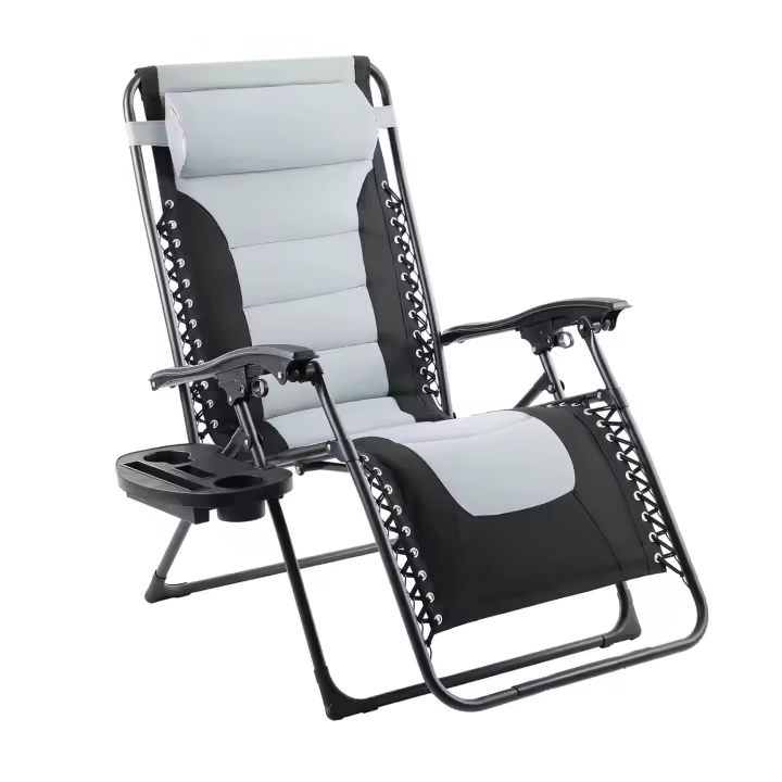 Silla de Relájate al Aire Libre Ajustable Asiento Cobertado para Adultos 160kg - 1