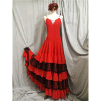 Falda Flamenca Profesional Diseño Original Moda Étnica para Mujeres - details 4