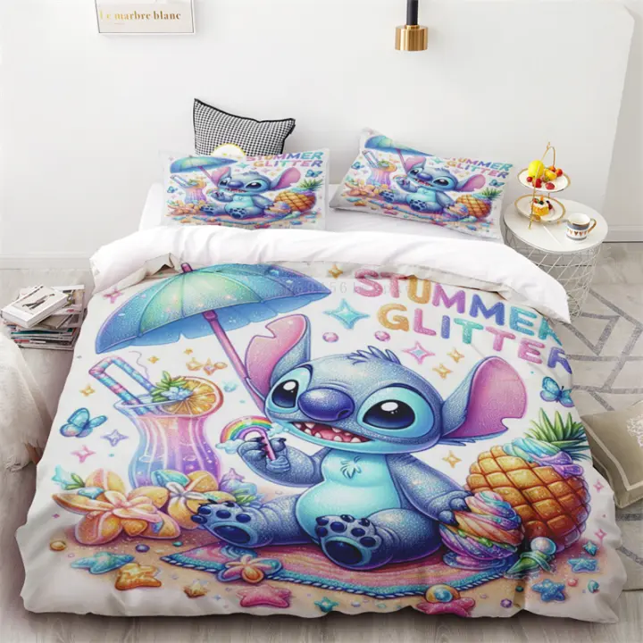 Funda de Edredón de Patrón de Helado Tamaño de Cama Doble Juego de Ropa de Cama para Niños y Adultos Dos Fundas de Almohada y Dos Fundas de Edredón - 1