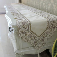Mantel con patrón bordado de Material de poliéster, camino de mesa de estilo rústico, adecuado para la mesa del Hotel y el hogar - details 6