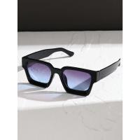 Gafas de Sol Cuadradas de Moda 1/2 PC Montura de Plástico Para Hombres y Mujeres Uso Diario - details 4