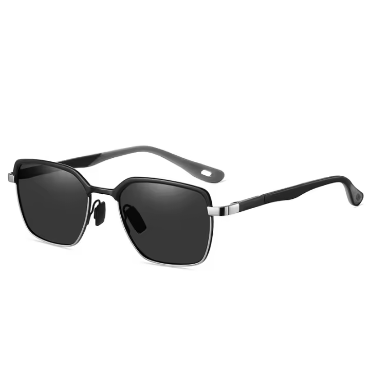 Gafas de sol con lentes polarizadas para hombre y mujer, monturas de metal ultraligeras adecuadas para viajes en coche uso diario - 1