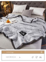 Manta de Cuadros de Verano Wostar Material de Poliéster Suave Cubierta de Cama de Lujo - details 2