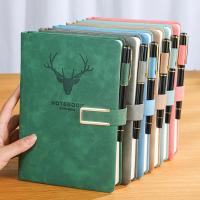Cuaderno Vintage de cuero A5 con cubierta de cuaderno, cubierta suave personalizada y marcapáginas, perfecto para negocios, reuniones - details 6