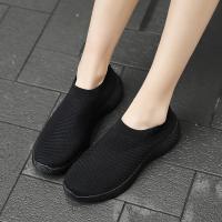 Zapatos de calcetines transpirables para mujer, zapatos deportivos suaves para caminar, zapatillas casuales de moda, negro - details 12