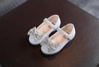 Zapatos de baile con gancho y bucle de princesa elegantes planos para niño brillante de cuero con lazo para niña, 2024 - details 2