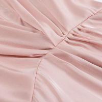 Elegante Vestido de Oficina Mini A-line Cuello de Gola Solida para Mujeres Manga Larga - details 6